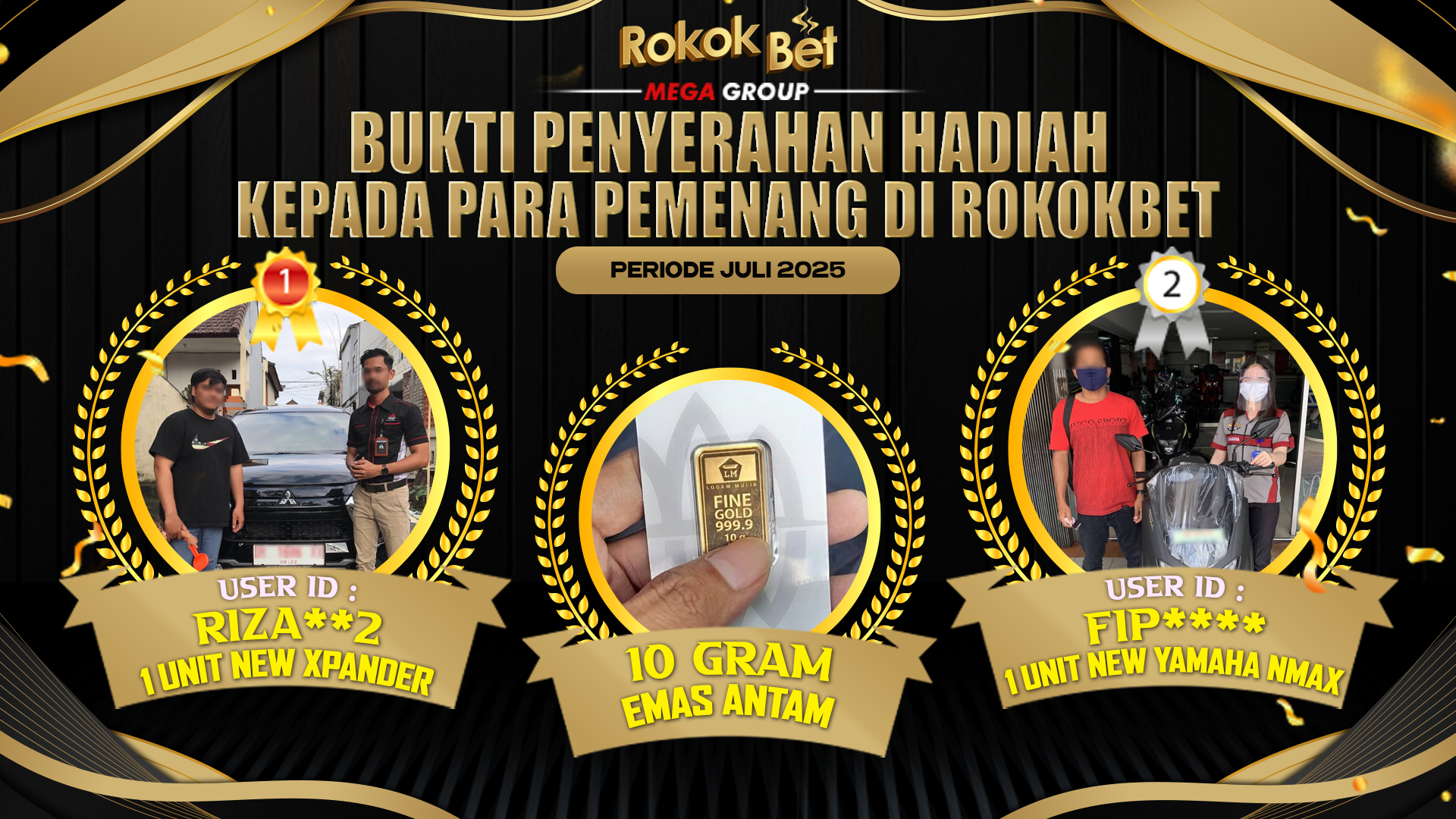 Selamat Kepada Member Setia ROKOKBET Sudah Memenangkan Satu Unit Mobil New Xpander