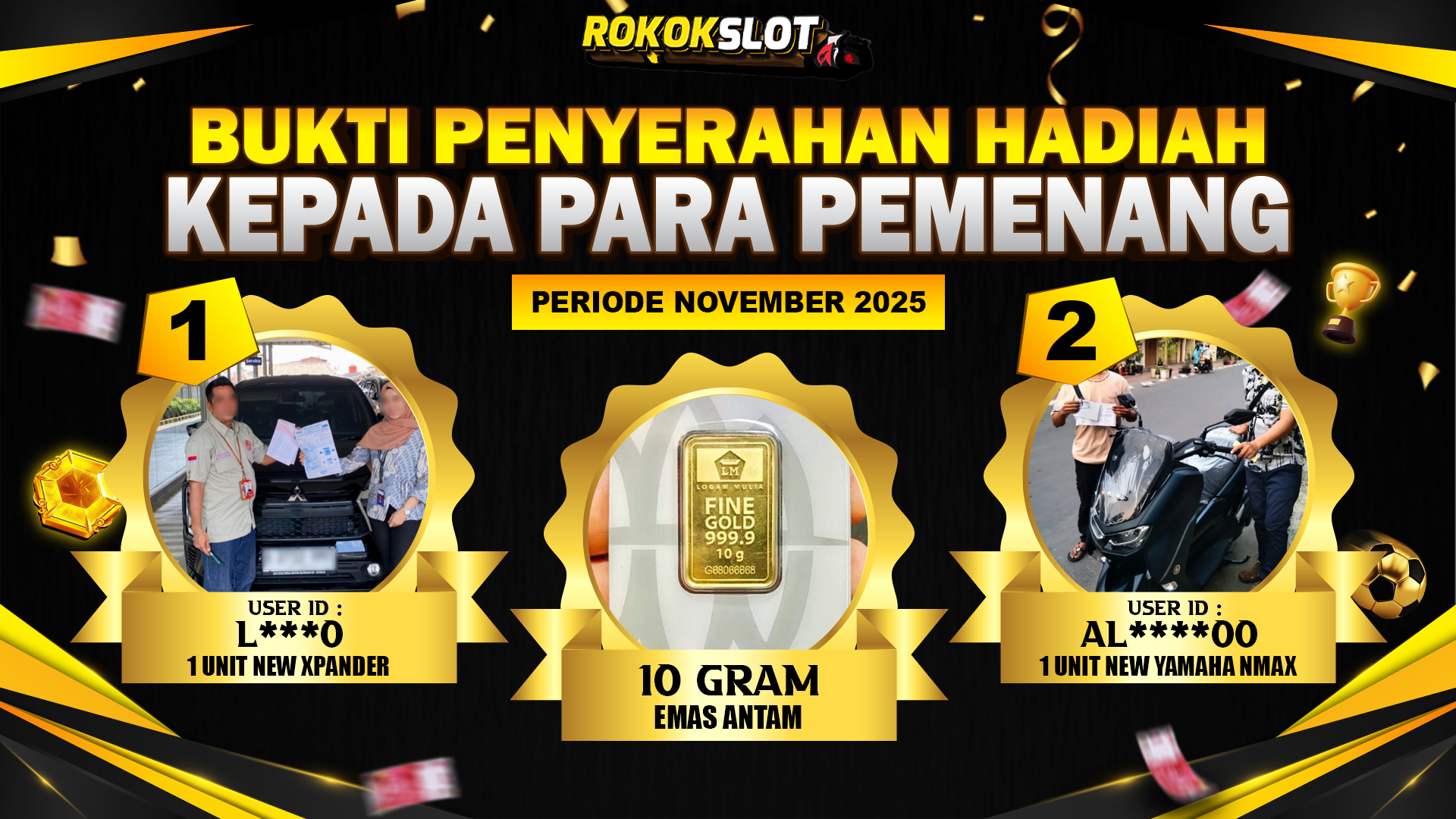 Selamat Kepada Member Setia ROKOKSLOT Sudah Memenangkan Satu Unit Mobil New Xpander